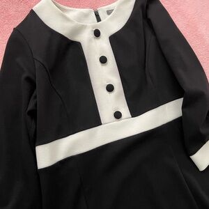 Ann Taylor Black and White Dress
